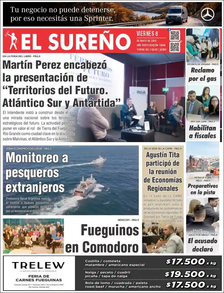 Estudios Max | RADIO GOL FM 106.7 MHZ - Tapa del diario El Sureño